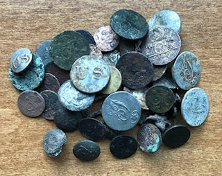 Minelab Equinox 800 - War of 1812 Era Buttons