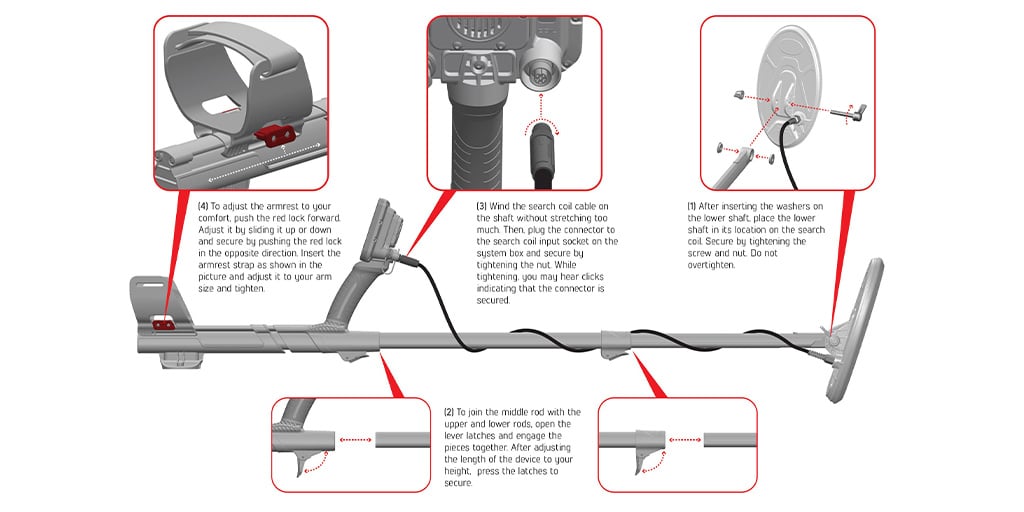 Nokta Makro Gold Finder 2000 - Assembling the Metal Detector