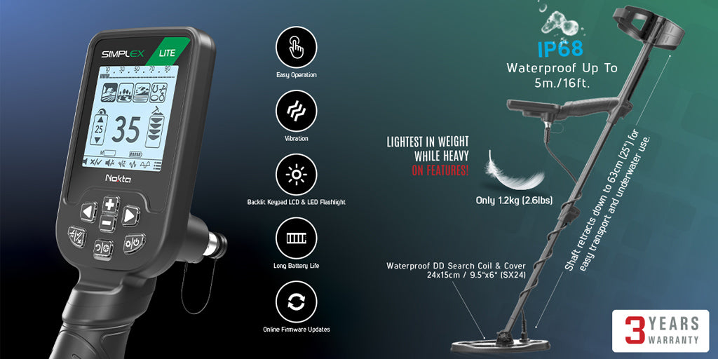 Nokta Simplex New Generation Comparison Chart