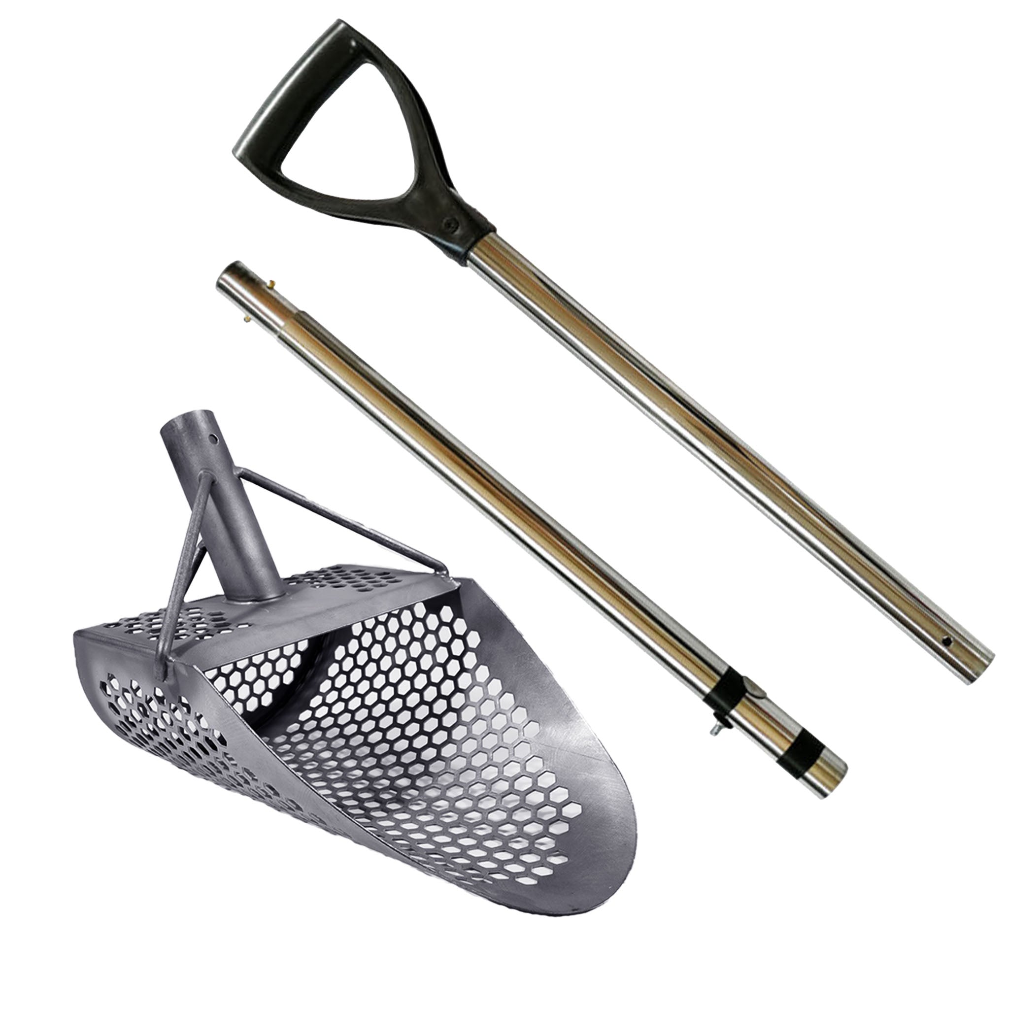 Dune Scoops Titanium Beach Sand Scoop 1.5mm Titanium Sheet /10 mm Hexahedron Holes
