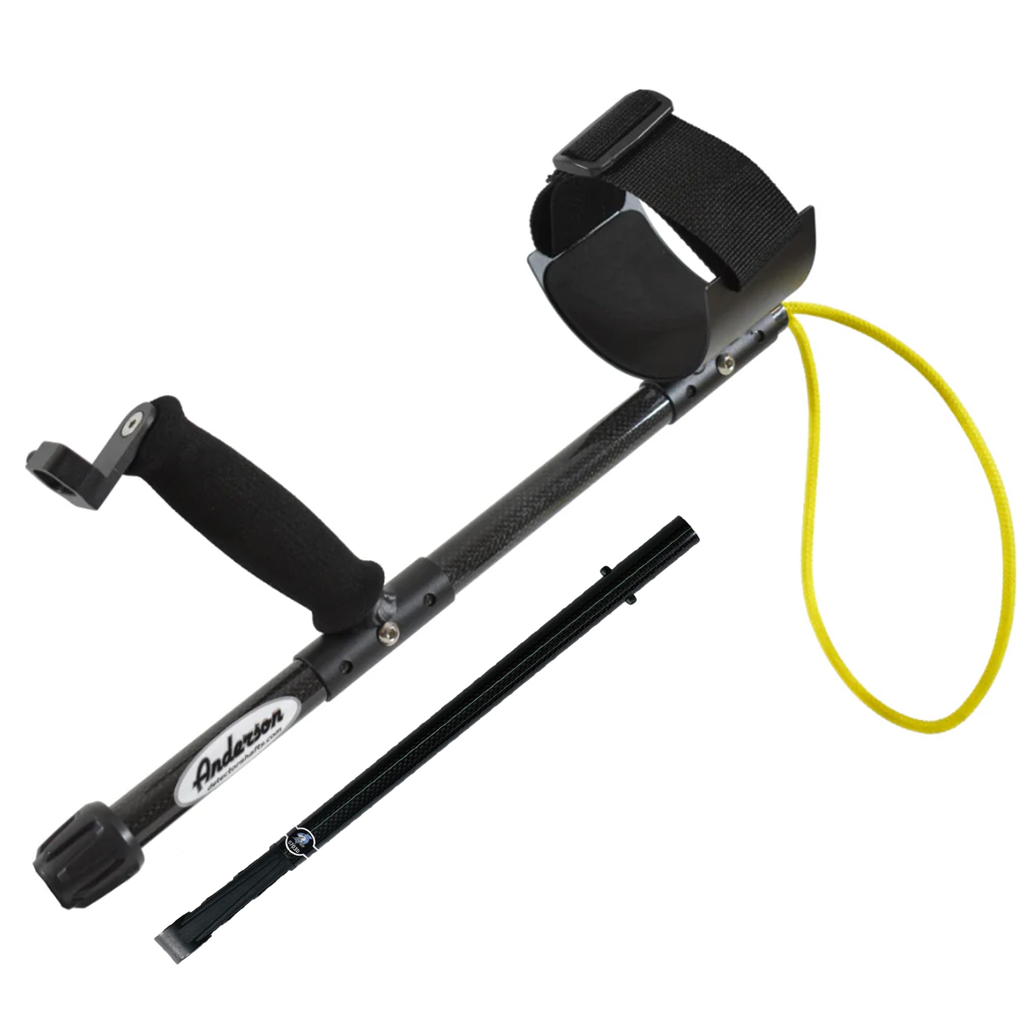 Anderson XP Deus and Deus II Carbon Fiber Scuba Shaft with Lower Rod - Black, Yellow, Green, and Blue