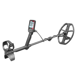 An image showcasing the Nokta Triple Score PRO PACK Metal Detector on a angle view