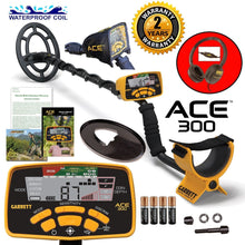 Garrett ACE 300 Metal Detector with 7" x 10" Coil