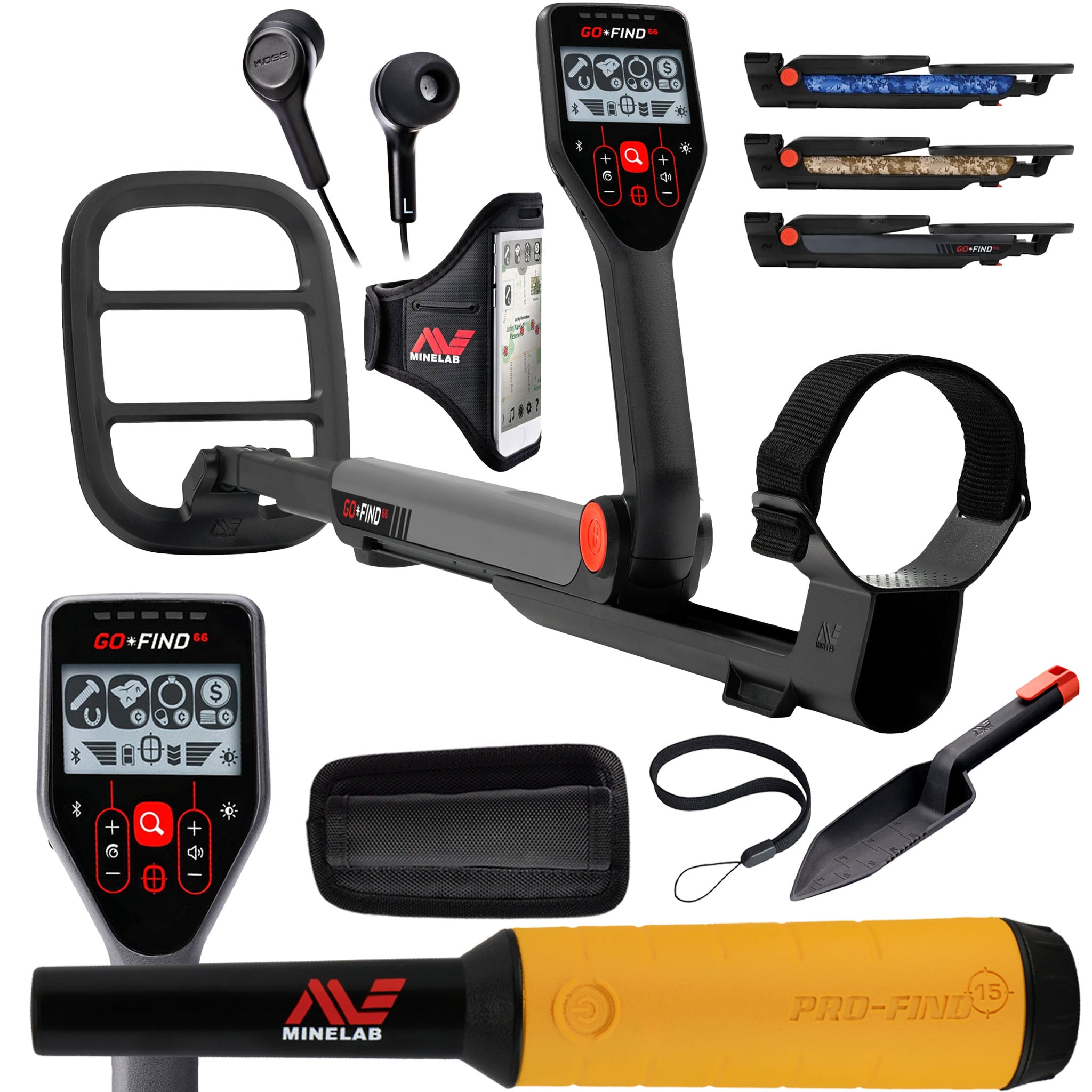 Minelab Go-Find 66 Bundle with Minelab Pro-Find 15 Pinpointer