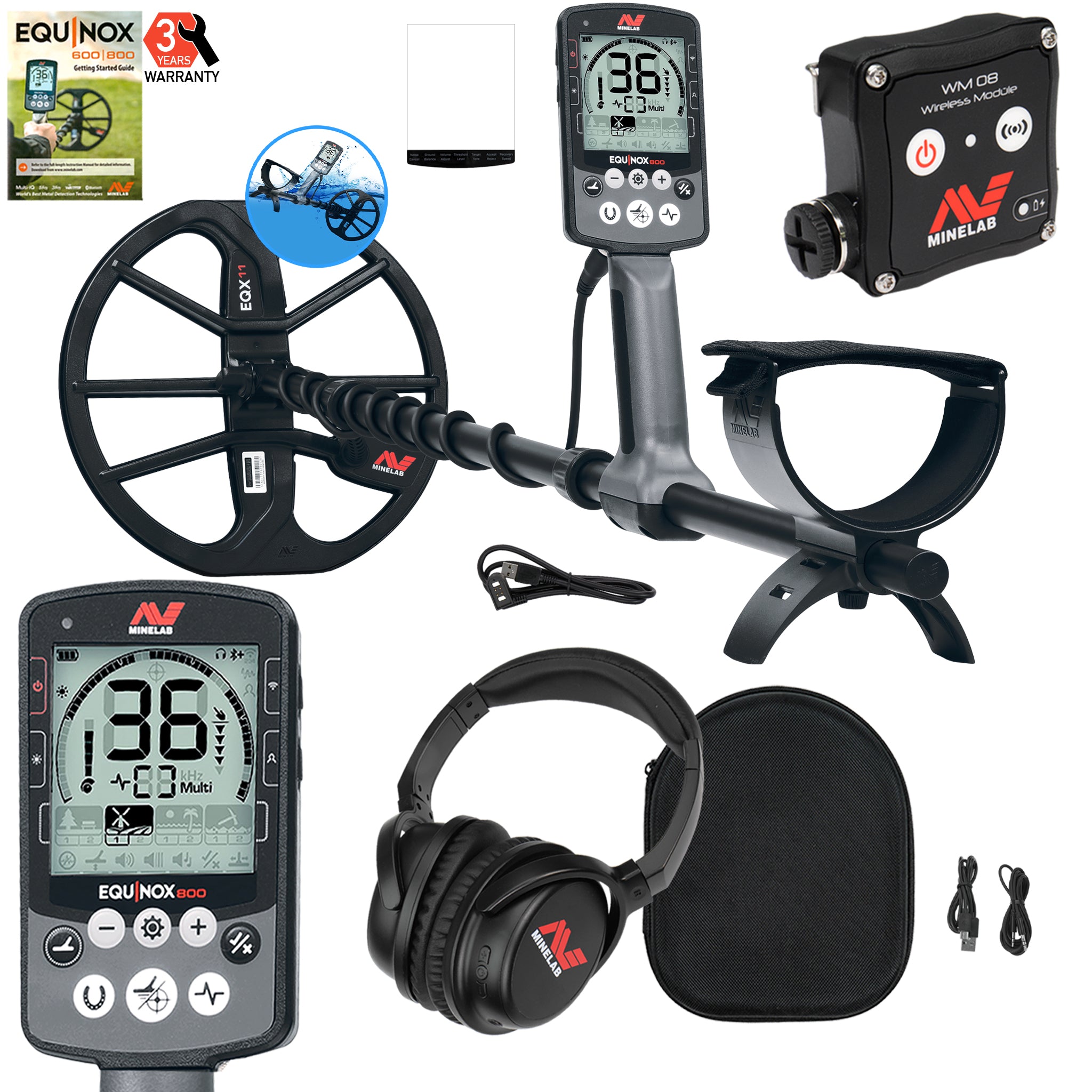 Minelab EQUINOX 800 Multi-IQ Metal Detector - Military Discount