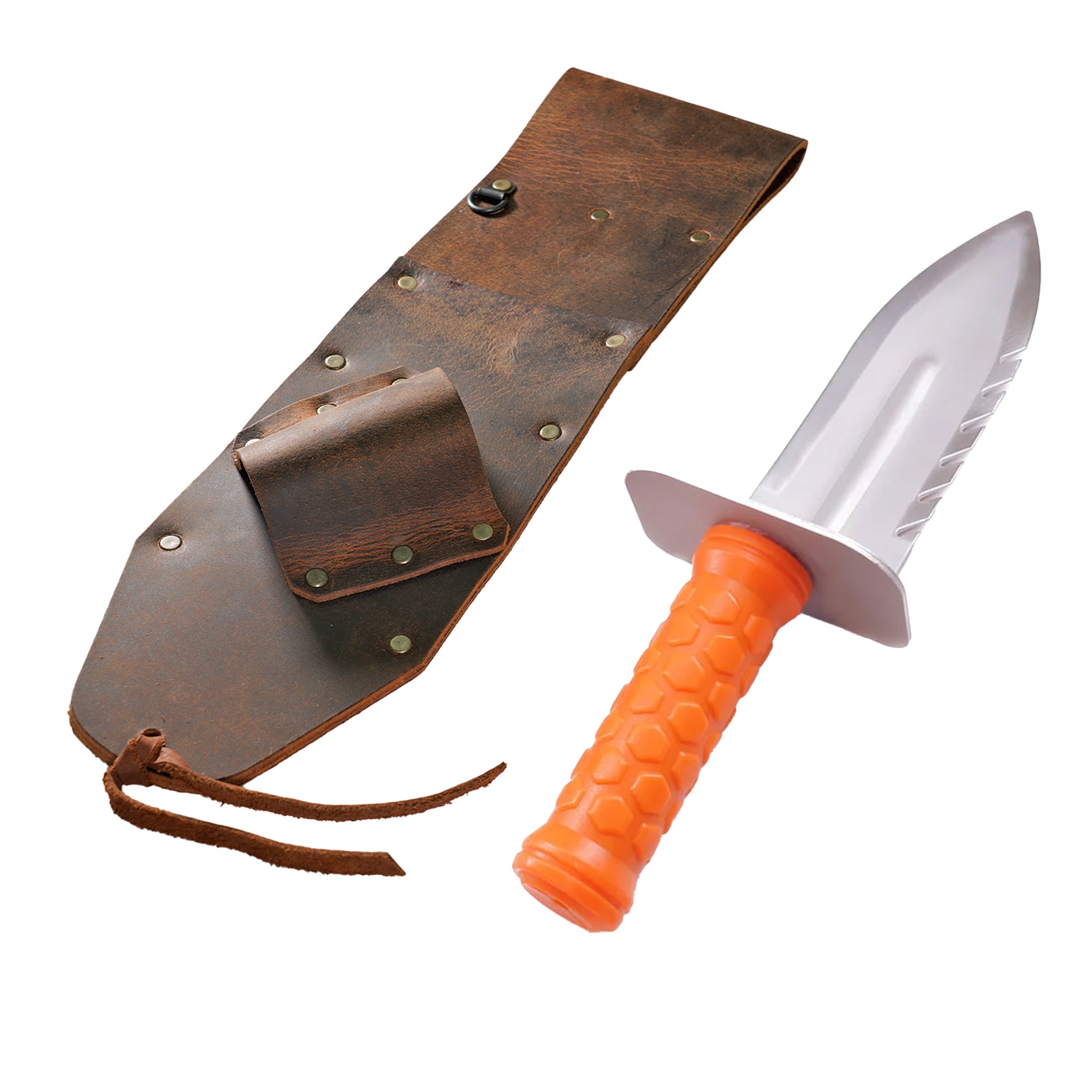 High Quality Brown Leather Sheath Right Sided & Quest Diamond Right Digger