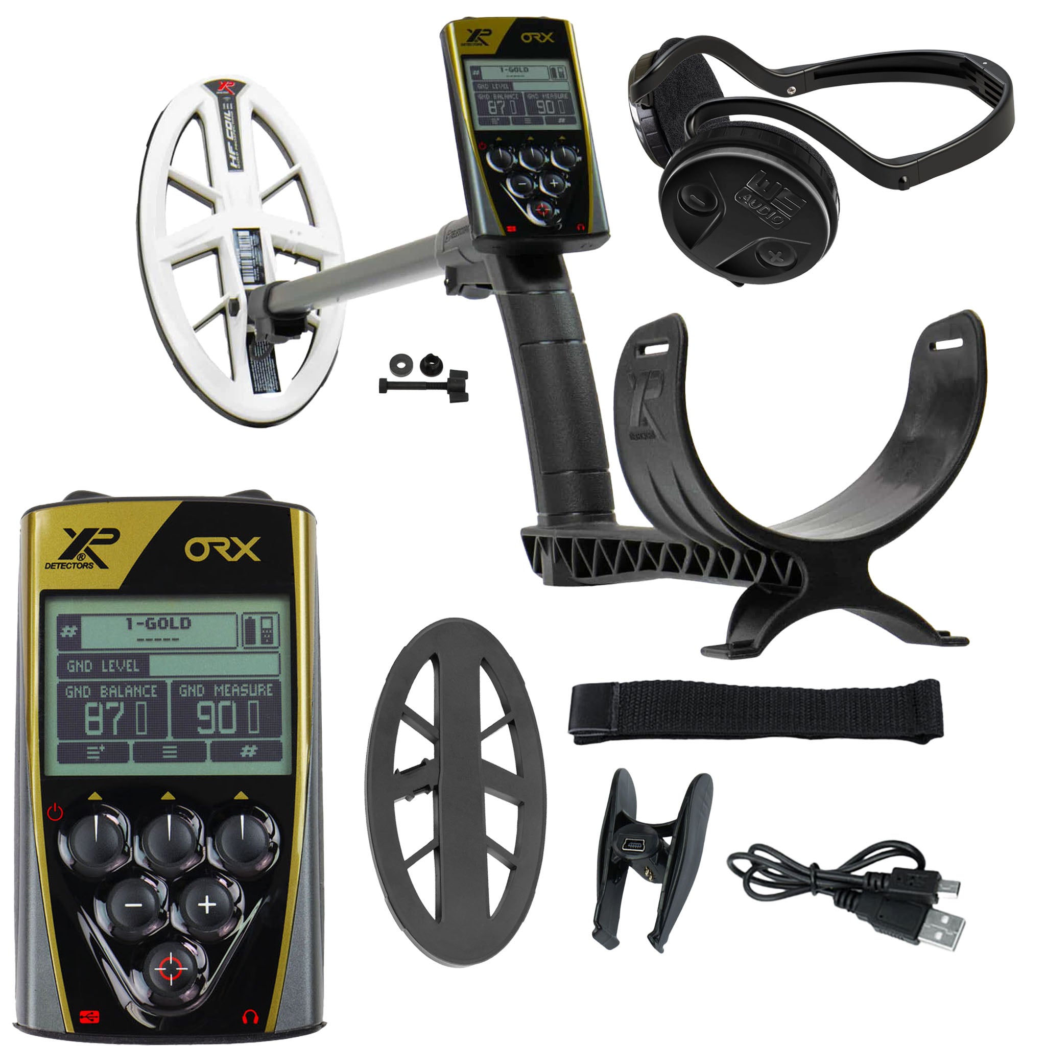 XP ORX Metal Detector and 9.5" Coil w/ XP ORX WSAudio Wireless Headphones