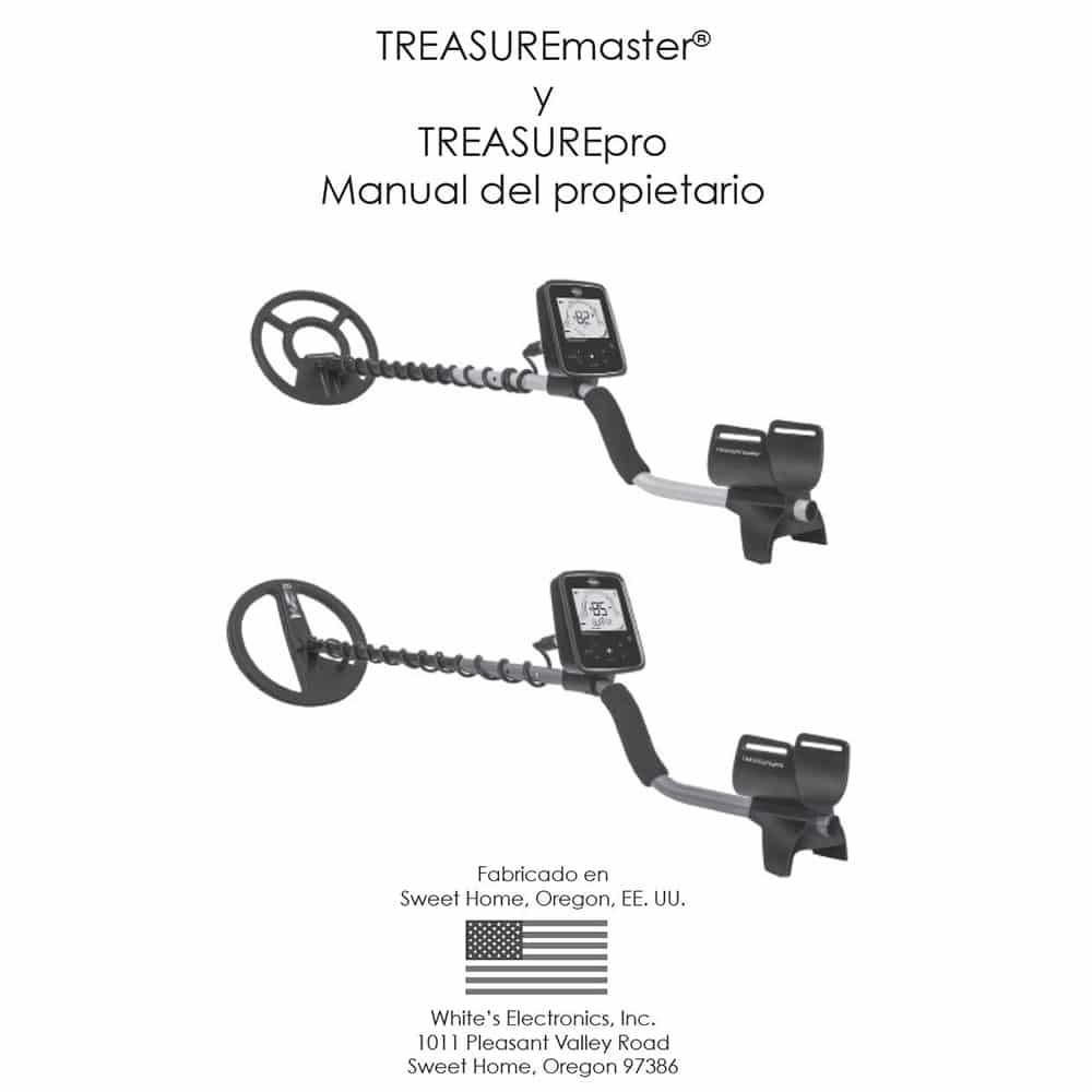 Whites TREASUREmaster | TREASUREpro Instruction Manual Digital