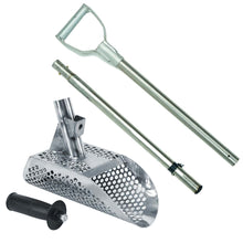 Dune Scoops Poseidon 10" x 5" Stainless Steel Metal Detector Sand Scoop Hexagon Holes