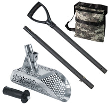 Dune Scoops Poseidon 10" x 5" Stainless Steel Metal Detector Sand Scoop Hexagon Holes