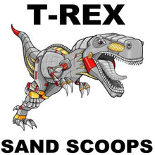 T-Rex 8" Wide Stainless Steel Sand Scoop, 3/8" Holes, Carbon Fiber Handle