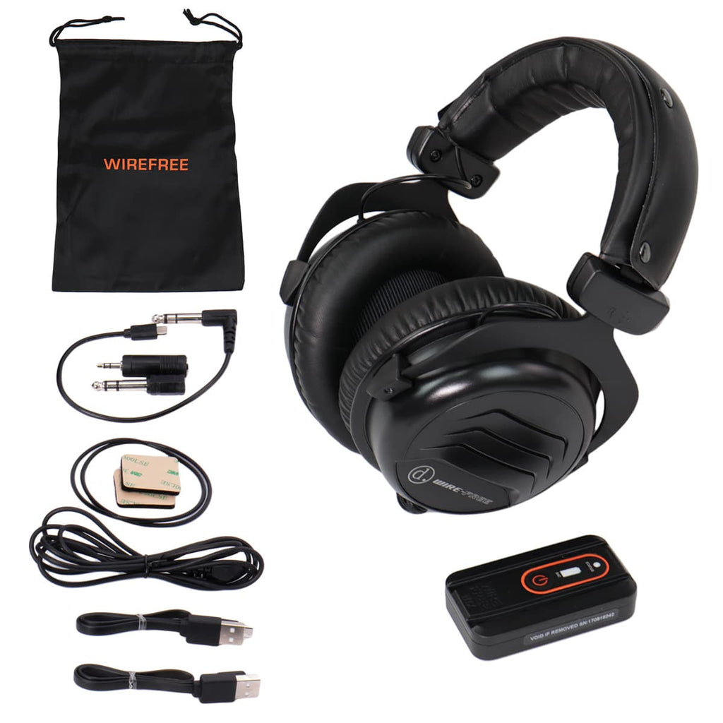 Quest Wirefree Pro Lightweight Wireless Over Ear Headphones 2.4 GHz & –  Serious Detecting