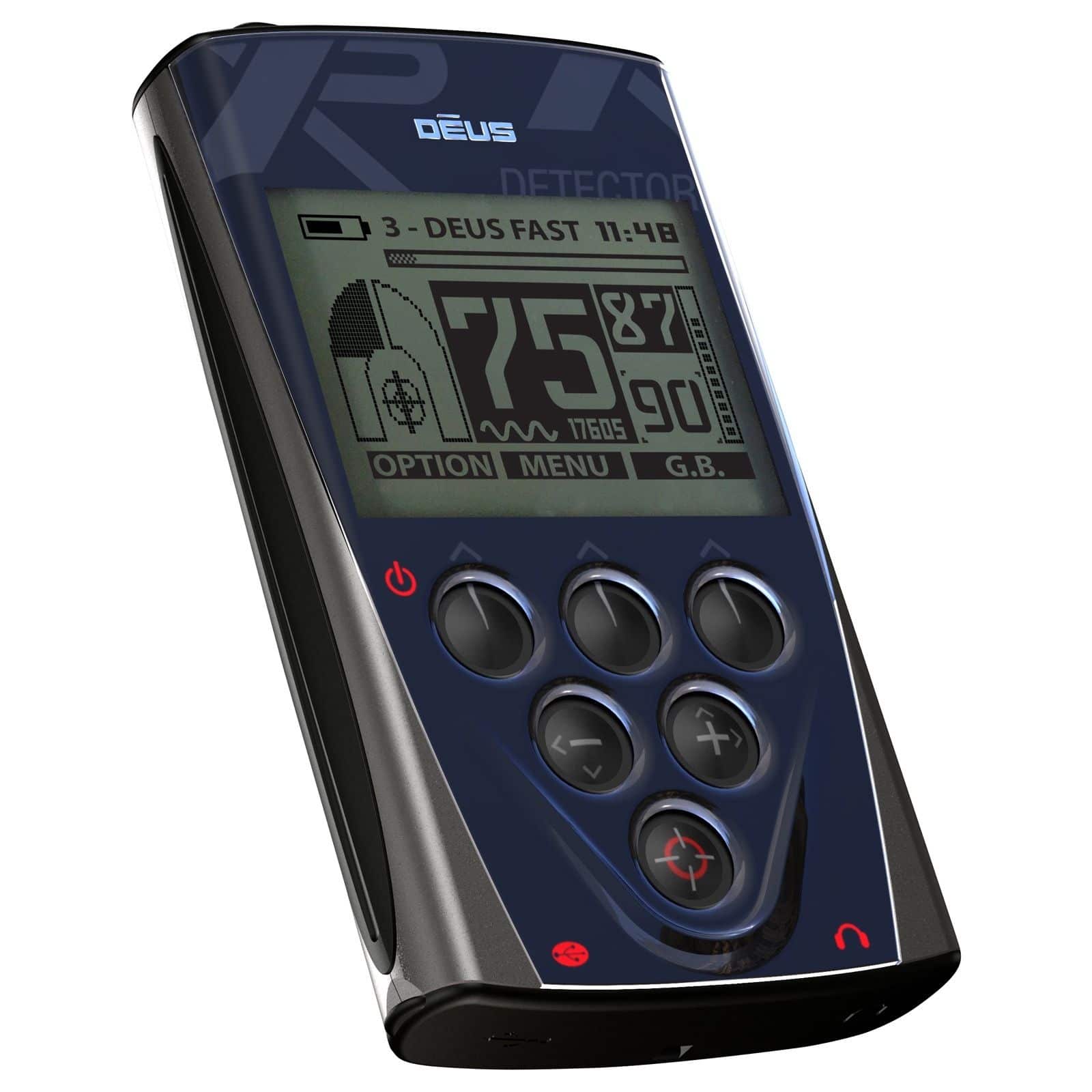 XP Deus Metal Detector w/ WS5 Wireless Headphones, Remote, 11” X35 Search Coil