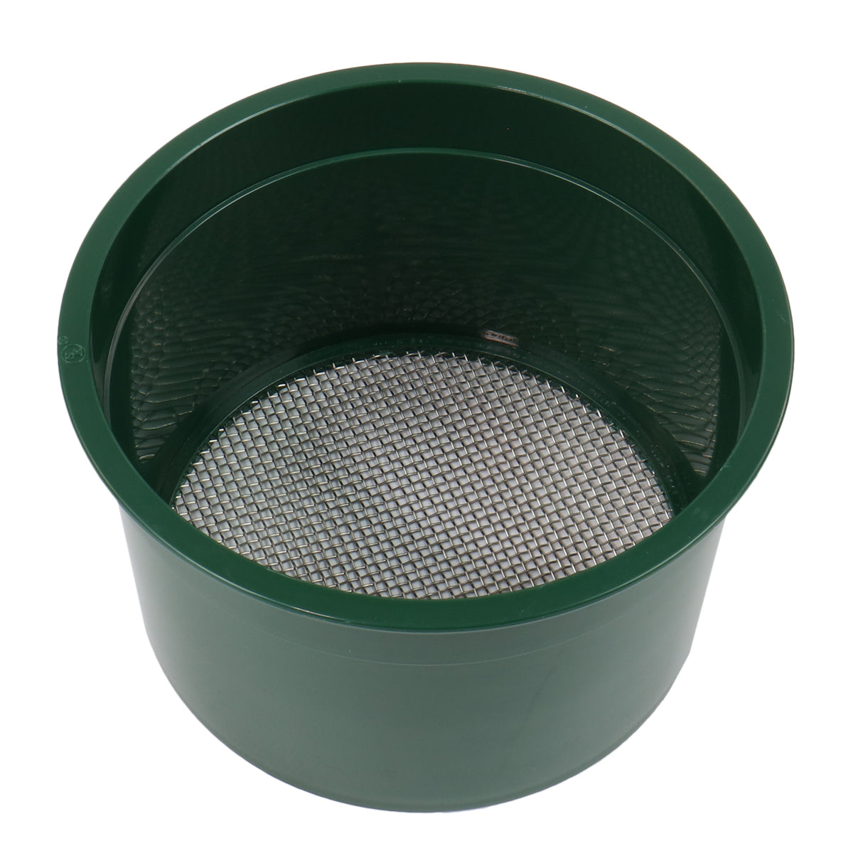 TerraX 6" Green Plastic Mini Stackable Sifting Classifier Available 10, 20, 30, 40, 50, or 60 Holes per Sq. Inch