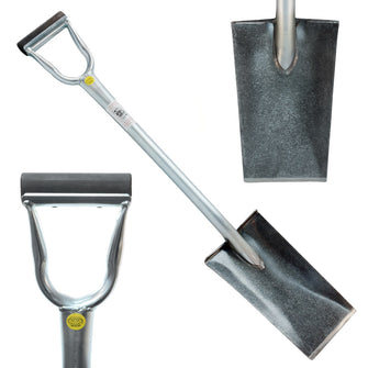 King of Spades w/ 13" Welded Edge and Shock-absorbing Handle - for Gardening and Landscaping