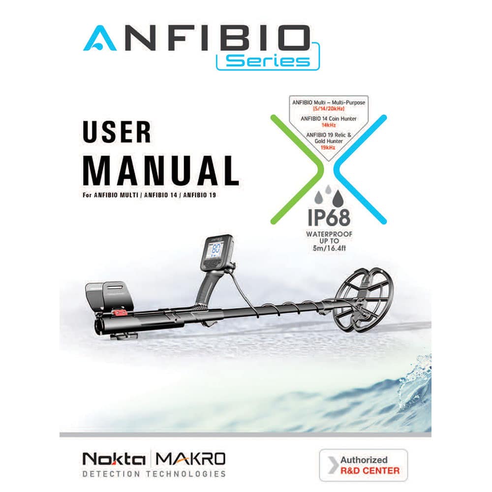 Nokta Anfibio Multi | Anfibio 14 | Anfibio 19 Manual Digital
