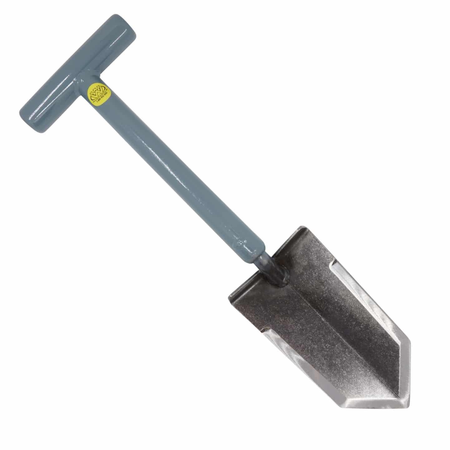 How does aircraft-quality steel compare to standard carbon steel for shovel durability?