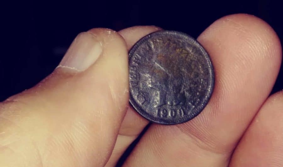 First Really Nice Find: 1900 Indian Head Penny with AT Max