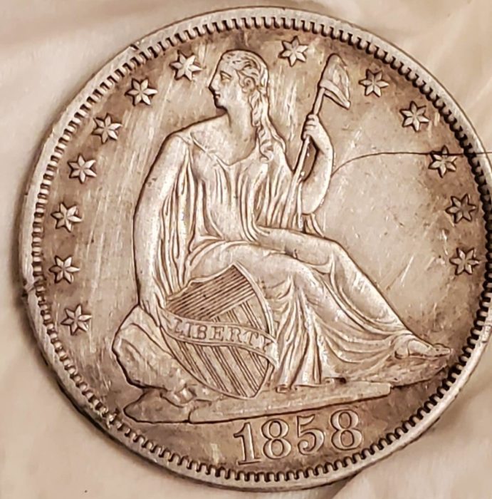 1858 Three-Cent Piece Found with Minelab Equinox 800