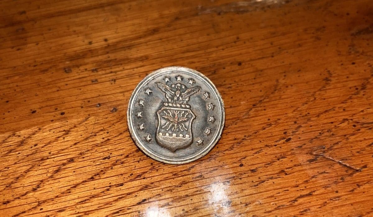 Military Uniform Button Found with Minelab Vanquish 540