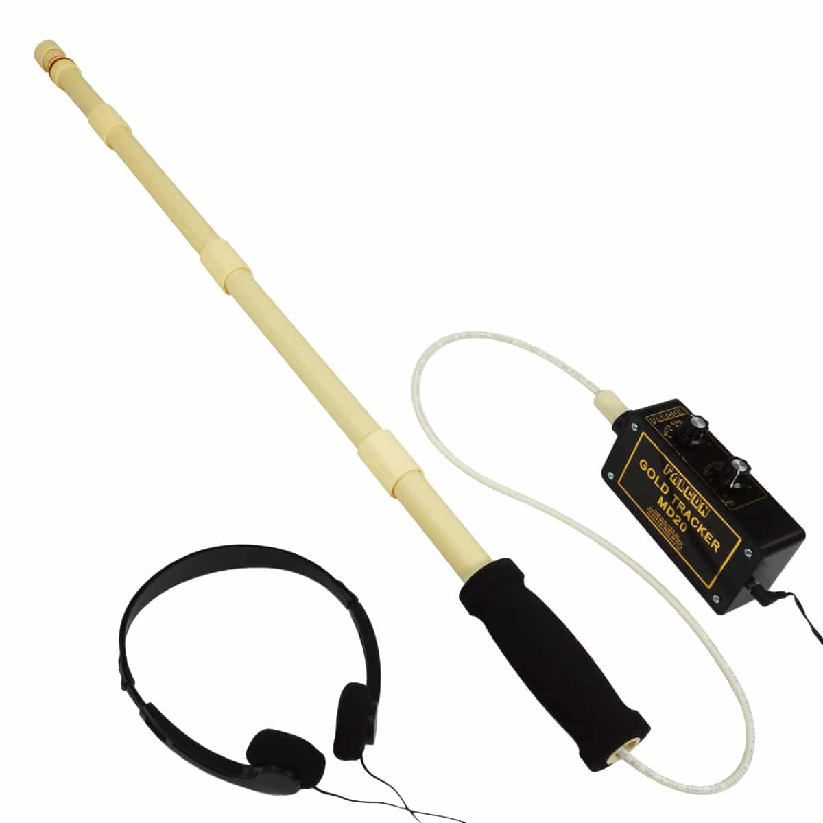 Falcon Gold Tracker MD20 Metal Detector – 300kHz Probe, Includes Headphones – New
