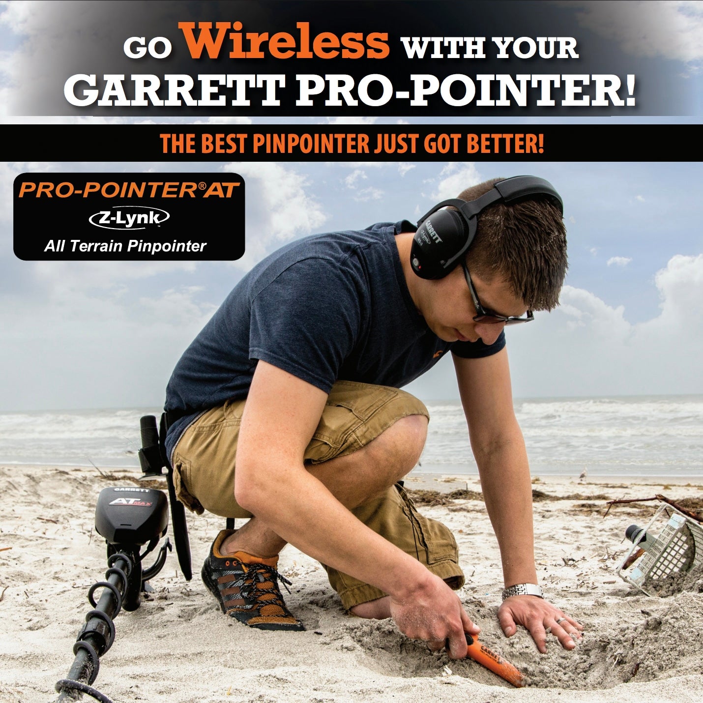 Garrett Pro Pointer AT Z-Lynk Waterproof Pinpointer Release