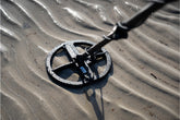 Minelab Manticore M9 coil on wet sand