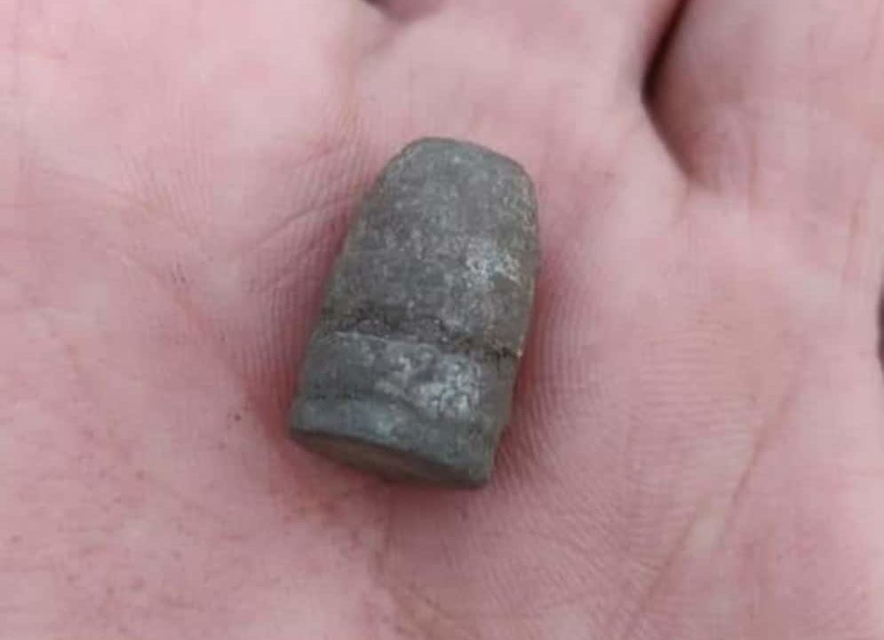 Bullet Found Near the Rail Line