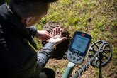 Metal Detector Coil Sizes Explained: Depth, Coverage, and Performance: Image of coins found with a Minelab X-TERRA Pro