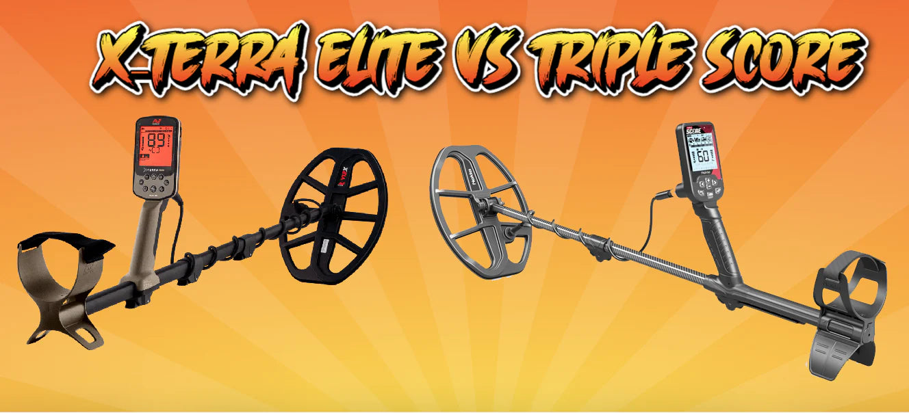 Comparison of the Minelab X-TERRA Elite vs. Nokta Triple SCORE Metal Detectors