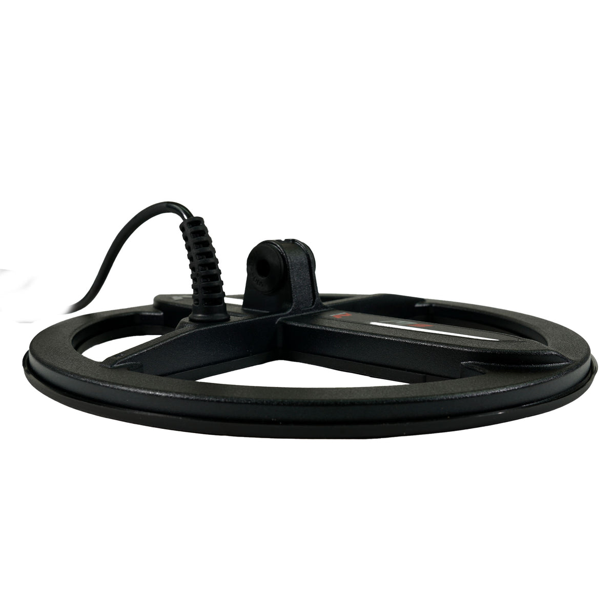 Close-up view of Minelab M9 coil connector and cable assembly