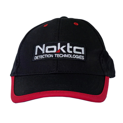 Nokta black cap with embroidered logo front view showing low profile design