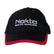 Nokta black cap with embroidered logo front view showing low profile design