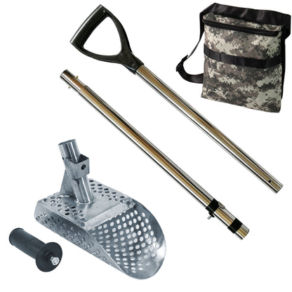 Dune Scoops Poseidon 10 x 5" Stainless Metal Detector Sand Scoop Round Holes