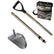 Dune Scoops Kraken 11 x 8" Stainless Metal Detector Sand Scoop w/ Sm Hexagon Holes