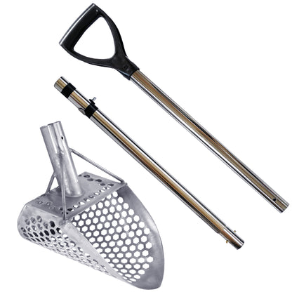 Dune Scoops Loch Ness Mini 9 x 6" Stainless Steel Metal Detector Sand Scoop