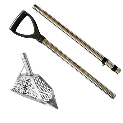 Dune Anaconda B02 sand scoop showing stainless steel construction quality