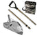 Dune Scoops Orca 11.5 x 8 Stainless Steel Sand Scoop with 10 mm Holes & Pointed Tip