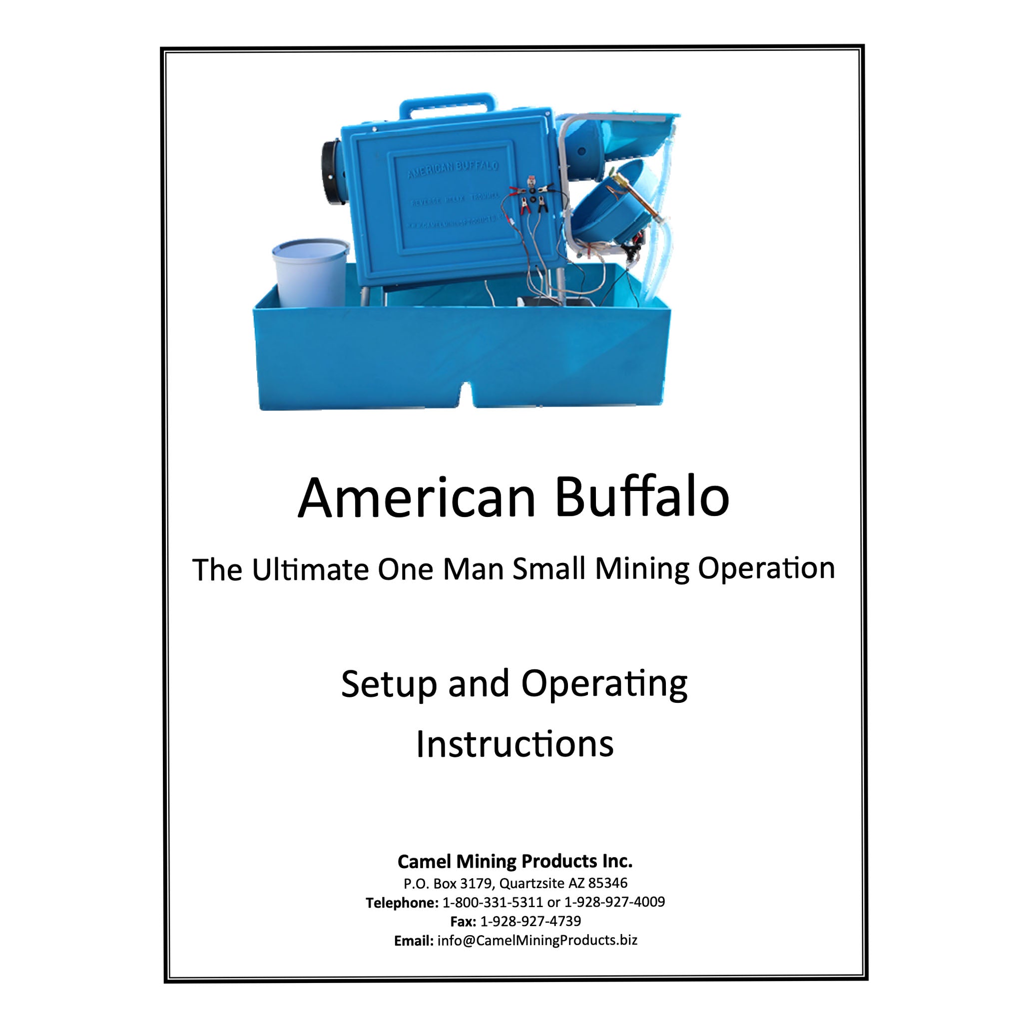 Camel Mining America Buffalo Instruction Manual Digital