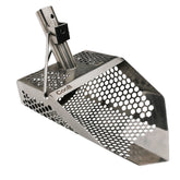 CooB 11.5" x 7" Stainless Steel Sand Scoop - Hexagon Holes