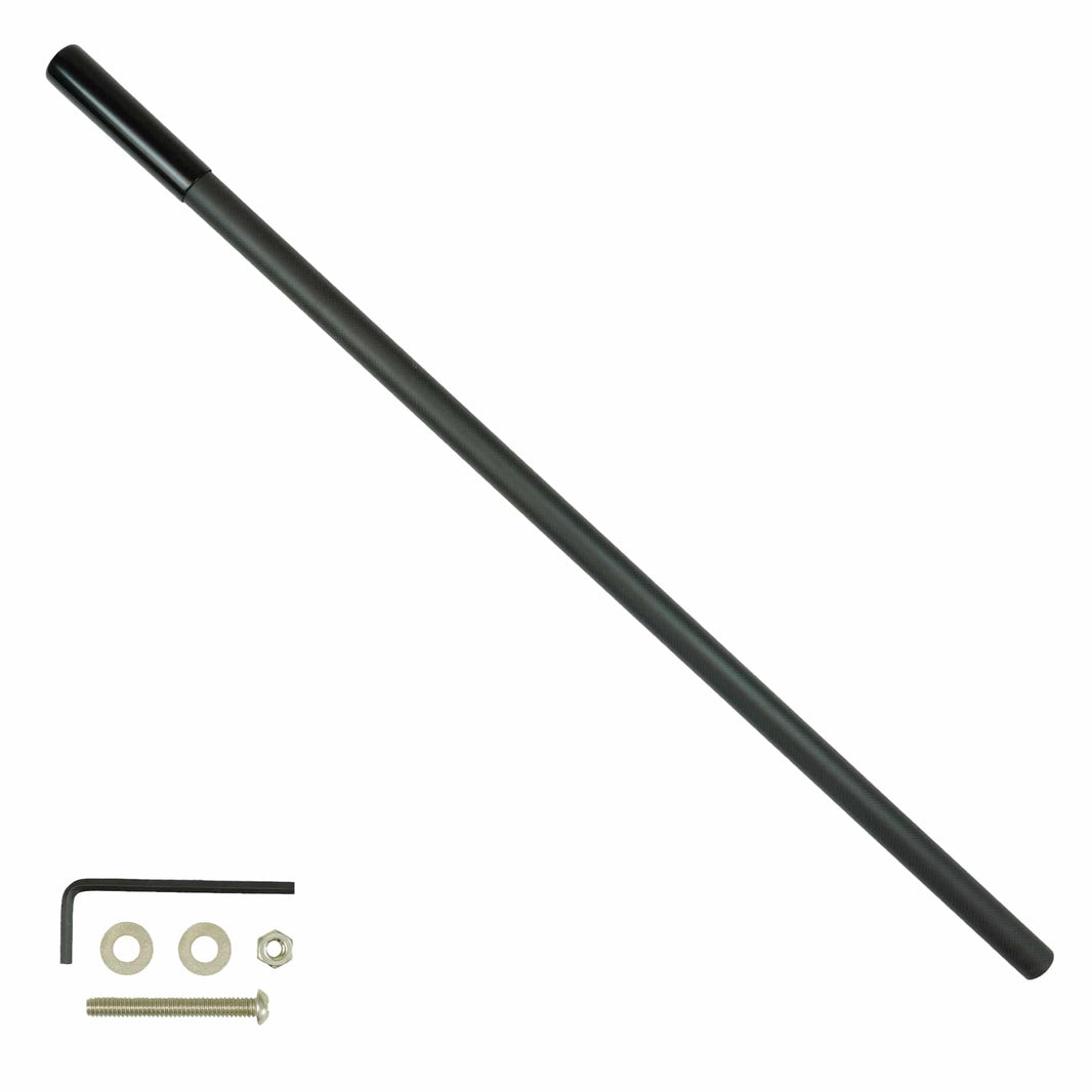 Anderson Neptune 45-inch carbon fiber scoop handle with black finish and PVC grip