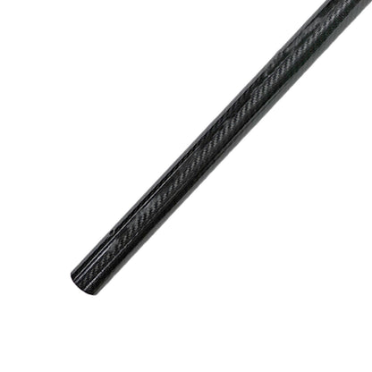 Close-up image of black carbon fiber replacement scoop pole end, shown diagonally on a white background.
