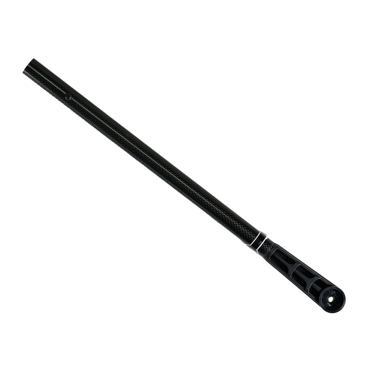 Anderson carbon fiber lower rod for XP Deus metal detector showing black finish