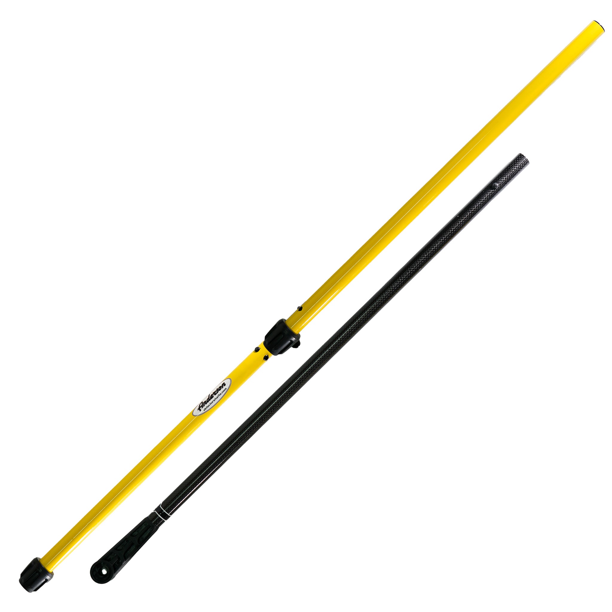 Anderson Minelab Gold Monster Carbon Fiber Travel Shaft with Lower - Black, Yellow, Green, and Blue