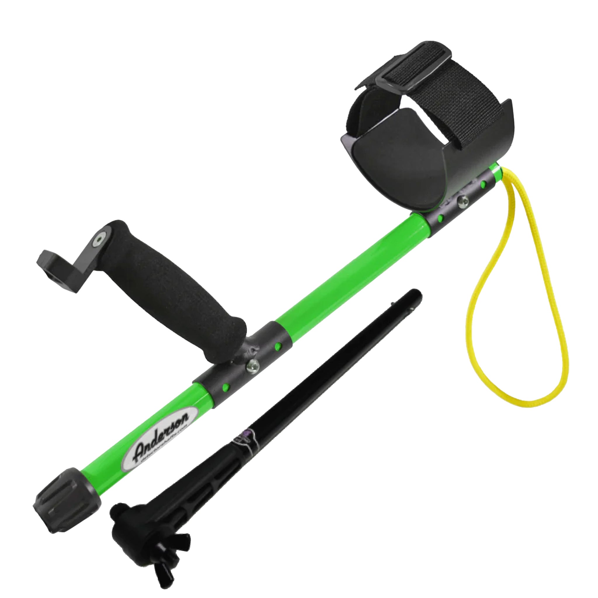 Anderson XP Deus and Deus II Carbon Fiber Scuba Shaft with Lower Rod - Black, Yellow, Green, and Blue