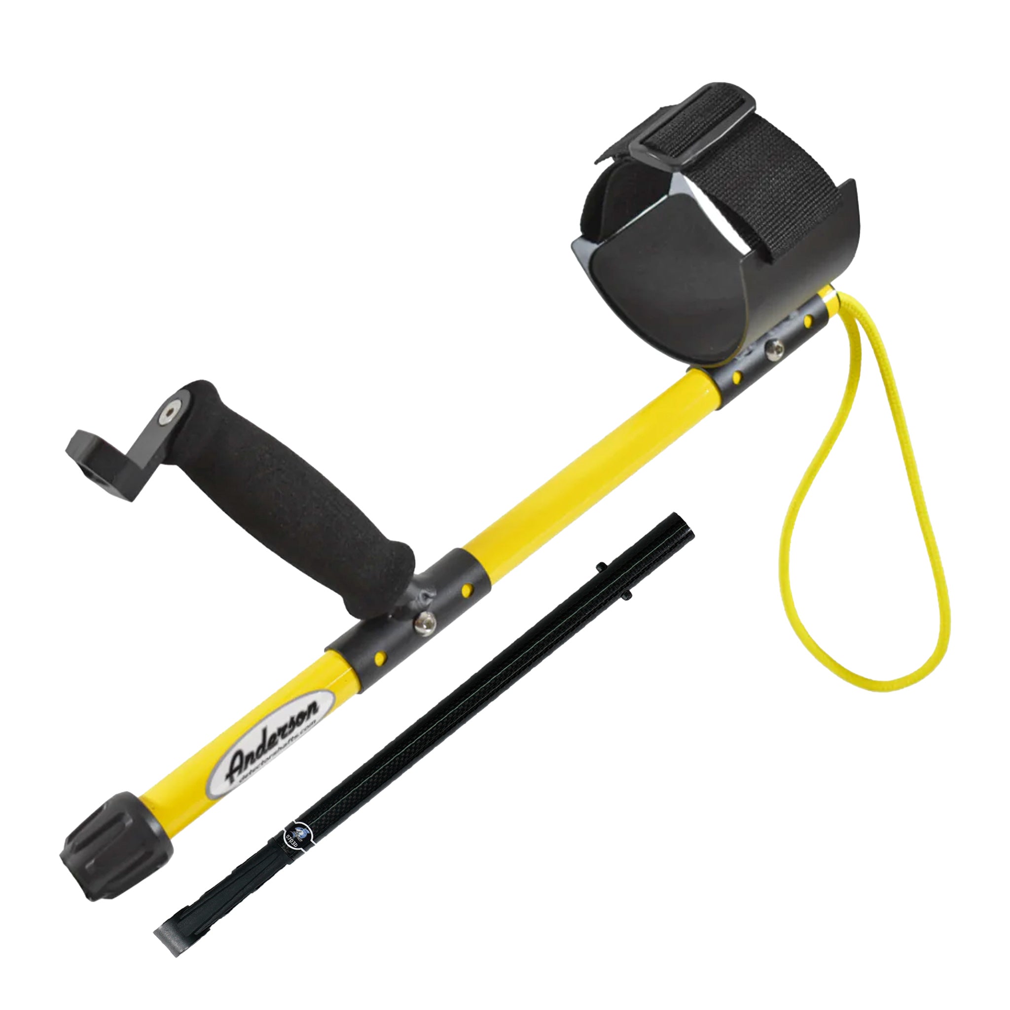 Anderson XP Deus and Deus II Carbon Fiber Scuba Shaft with Lower Rod - Black, Yellow, Green, and Blue