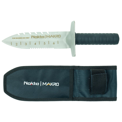 Nokta premium digger tool with serrated blade and holster