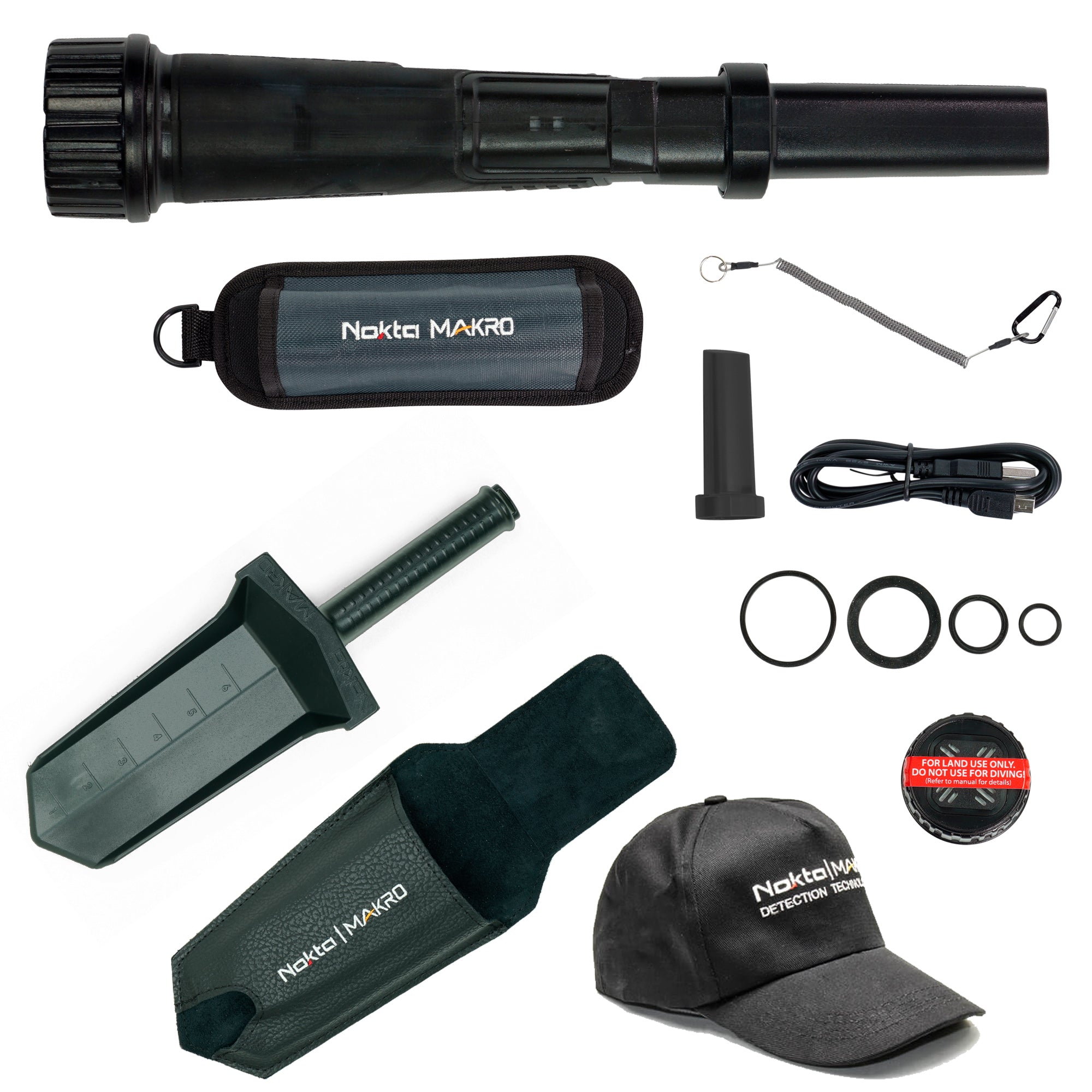 Nokta PulseDive Pinpointer - Bundle with Standard Digger and Nokta Cap