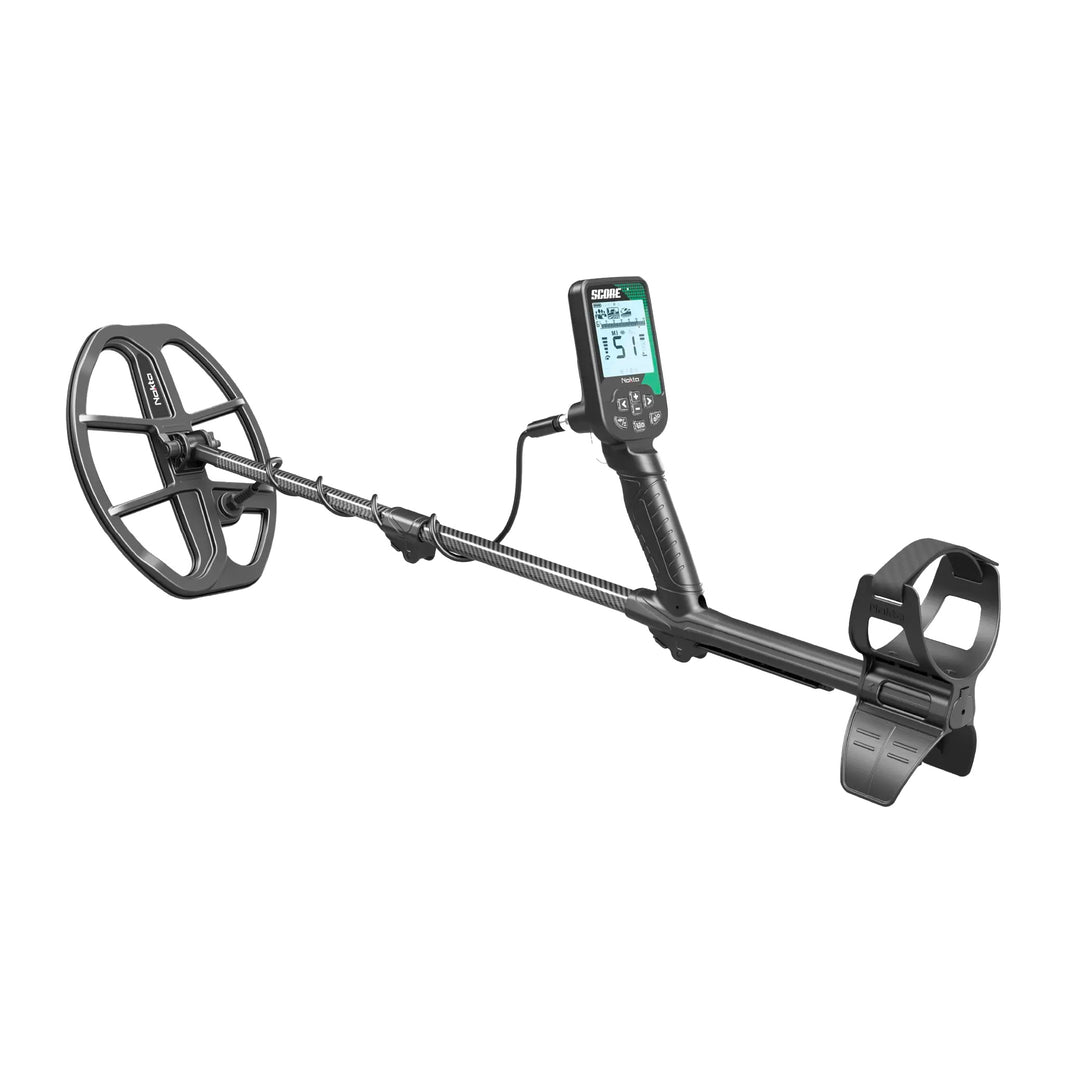 Side profile of Nokta Score showing lightweight shaft and ergonomic grip design