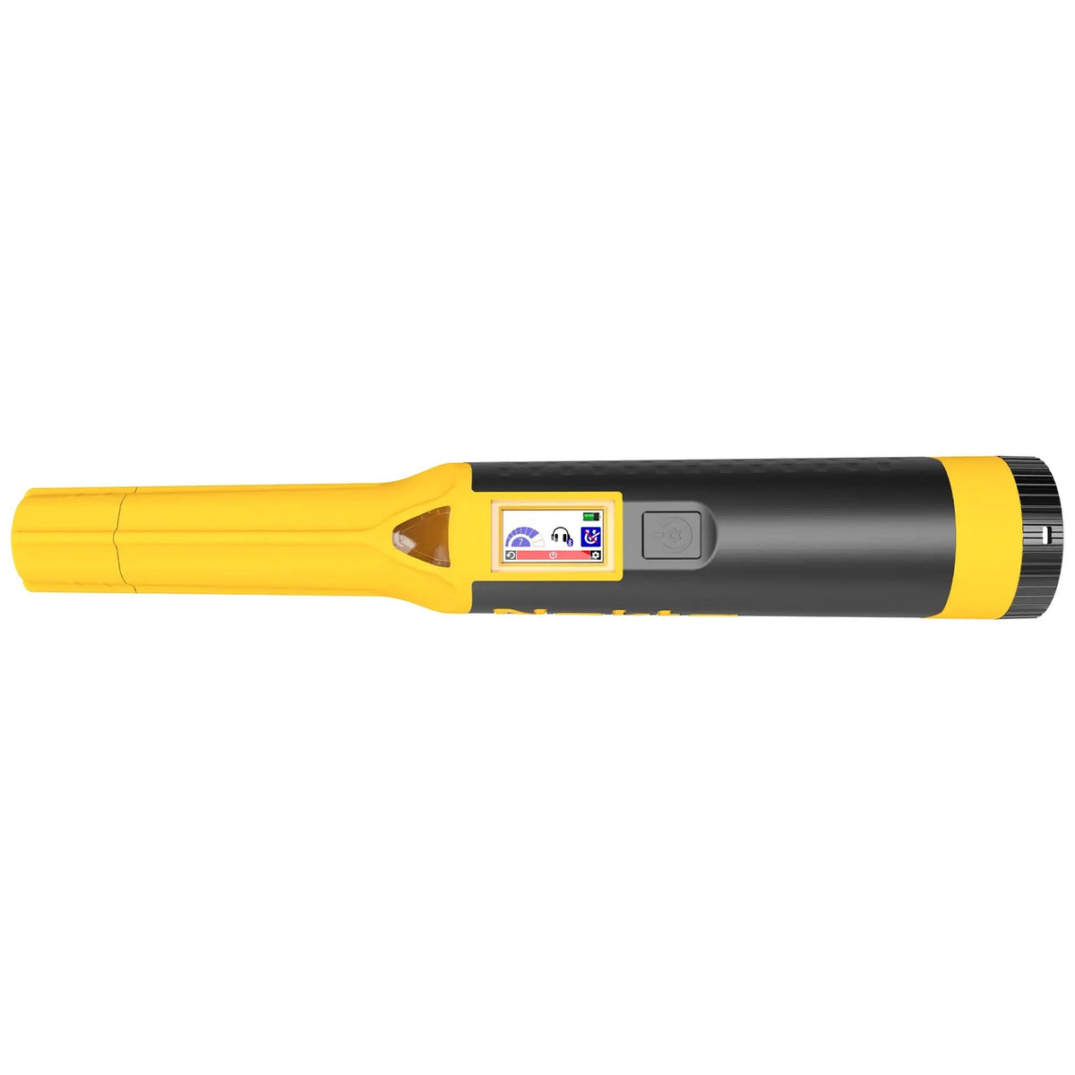 Nokta AccuPOINT pinpointer top view showing color LCD screen
